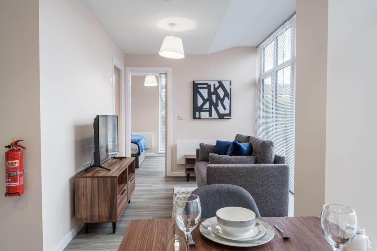 Bright 1 Bed Apartment Manchester - Sleeps 2 외부 사진